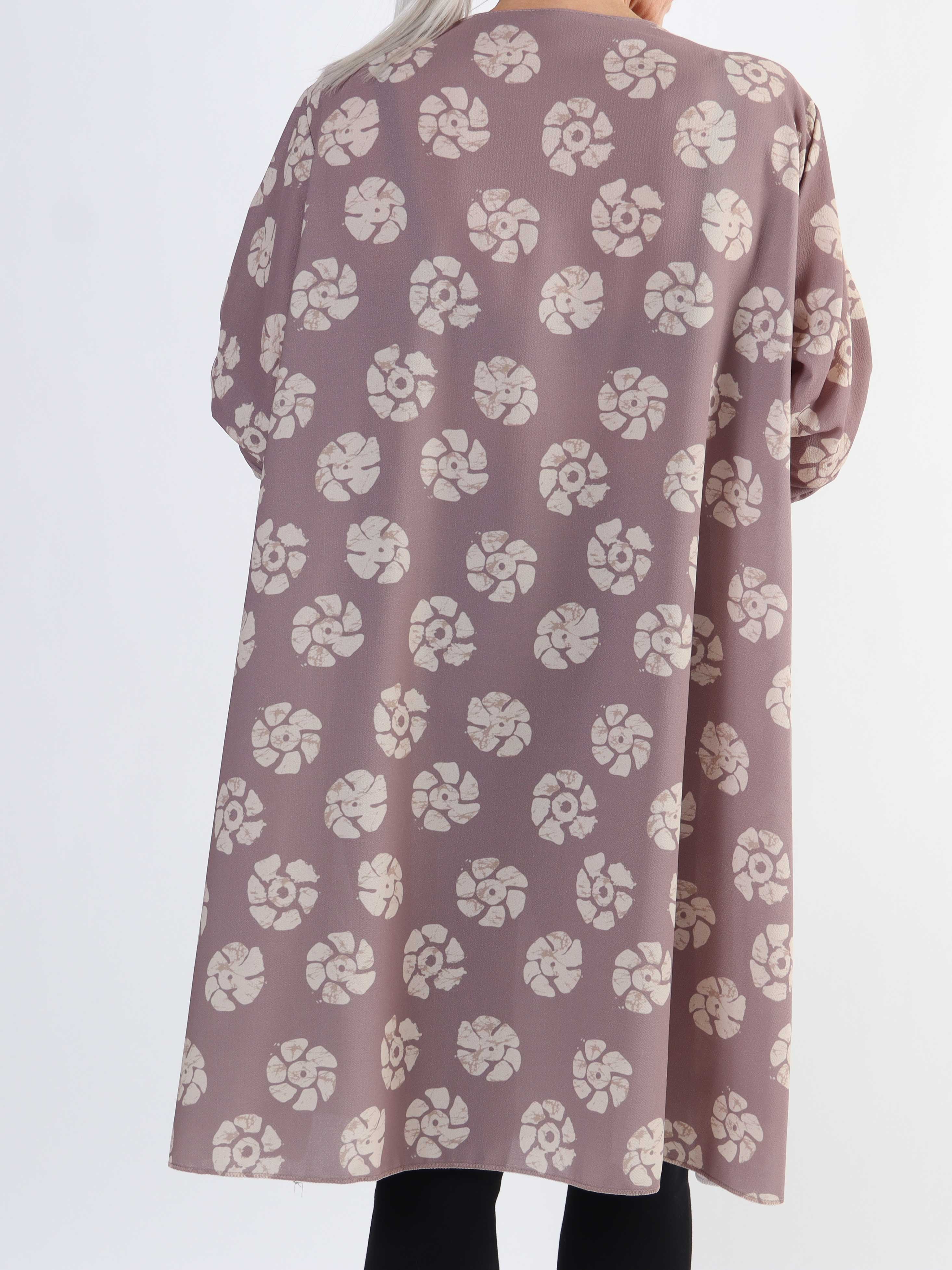 Claudia Print Dress - Plus size tunikakjole med print og lynlås